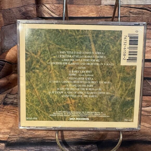 Out of Africa Original Motion Picture Soundtrack CD John Barry Classic Film - Picture 2 of 8